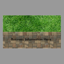 grass and pavers business cards