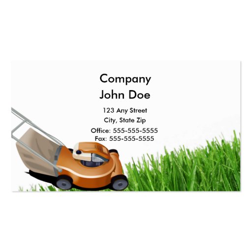 Grass Business Card (front side)