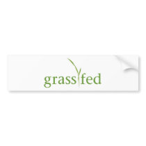 Grass Fed Bumper Sticker