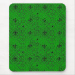 grass green diamond print mousepad