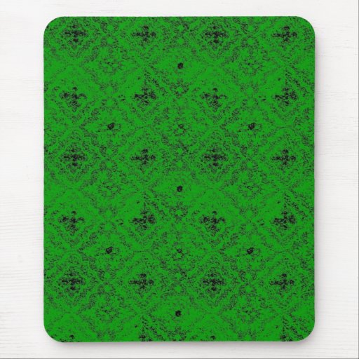 grass green diamond print mousepad