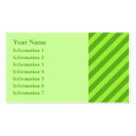 Grass Green Stripes. Business Card Templates