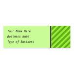 Grass Green Stripes. Business Cards