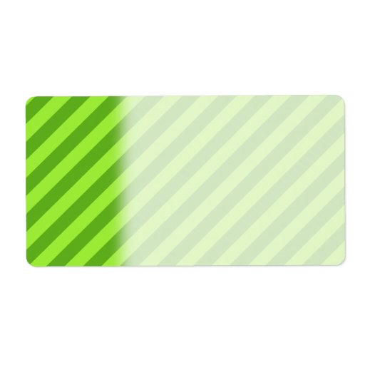 Grass Green Stripes. Shipping Label