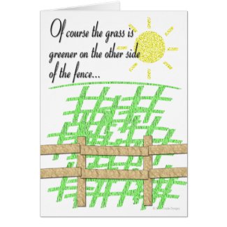 Grass is Greener card