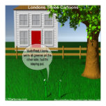 Grass Is Greener On Other Side Funny Poster posters