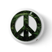 Grass Peace Button by threesalamanders Grass Peace Button