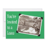 Grass skirt Luau Invite