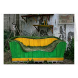 Grass sofa greeting card