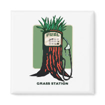 Grass Station Magnet