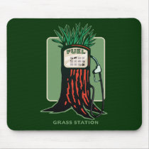 Grass Station Mousepad by techatfirstsite_II Grass Station Mousepad