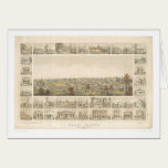 Grass Valley, CA. Panoramic Map 1858 (0663A) cards