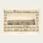Grass Valley, CA. Panoramic Map 1858 (0663A) posters