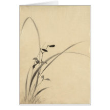 Grasses Hokusai 葛飾北斎 Greeting Card