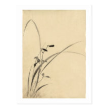 Grasses Hokusai 葛飾北斎 Postcard