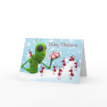 Grasshopper and Ants Christmas Card