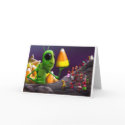 Grasshopper and Ants Halloween cards by Swazzle Grasshopper and Ants Halloween cards