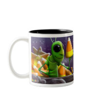 Grasshopper and Ants Halloween Mug by Swazzle Grasshopper and Ants Halloween Mug
