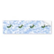 Grasshopper Whimsical Cartoon Art Bumper Stickers