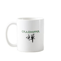 Grasshopper with "Zen" symbol Coffee Mug