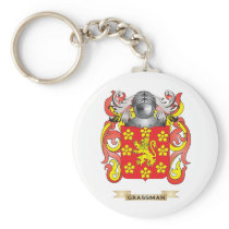 Grassman Coat of Arms (Family Crest) Key Chains