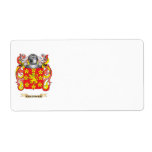Grassman Coat of Arms (Family Crest) labels