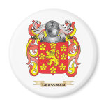 Grassman Coat of Arms (Family Crest) Fridge Magnets