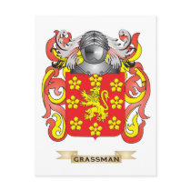 Grassman Coat of Arms (Family Crest) Postcards