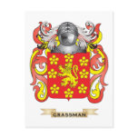 Grassman Coat of Arms (Family Crest) Postcards