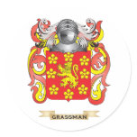 Grassman Coat of Arms (Family Crest) Stickers