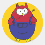 Grassroot Hoot Round Stickers