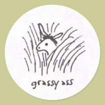 Grassy Ass sticker