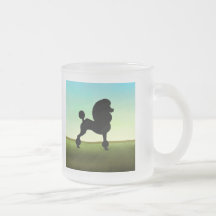 Grassy Field Standard Poodle Mug