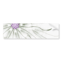 grassy flowers bumper sticker
