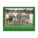 Grassy Golf Frame postcards by partypassion Grassy Golf Frame postcards