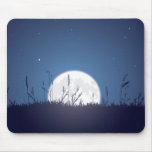 Grassy Moonrise Mousepads