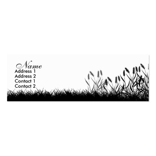 Grassy Profile Card Business Card Template (front side)