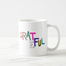 Grateful thank you appreciation fun gratitiude art mug