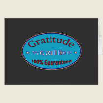 Gratitude 100% Guaranteed cards
