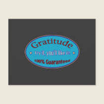 Gratitude 100% Guaranteed postcards