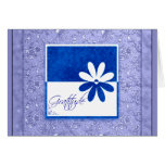 Gratitude Blue and White Flower cards