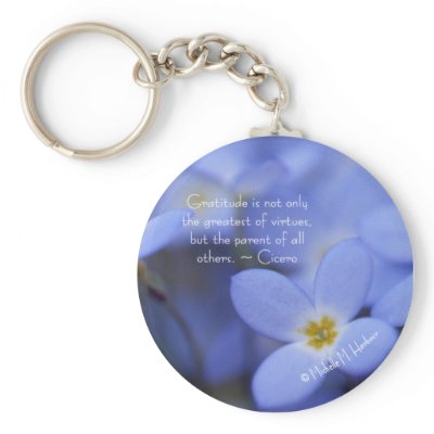 Gratitude - Bluettes Keychain by michelleharbour