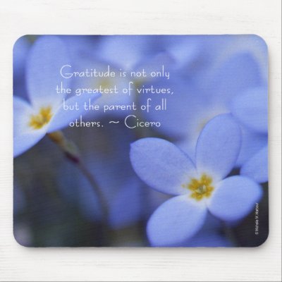 Gratitude - Bluettes Mousepad by michelleharbour