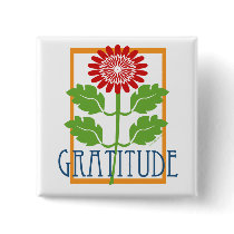 Gratitude Pinback Button