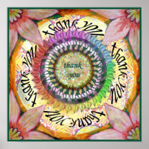 Gratitude Mandala Print