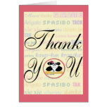 Gratitude means the same in any language greeting cards