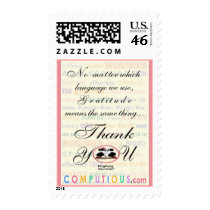 Gratitude means the same in any language stamps