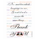 Gratitude means the same in any language t-shirts