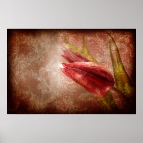 Gratitude Overflowing (Tulip Art Poster) print