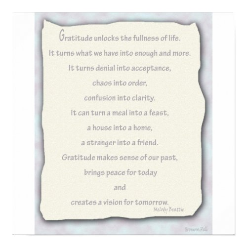 Gratitude print